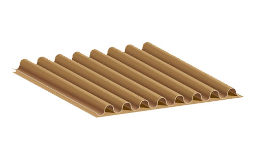 กระดาษลูกฟูก 2 ชั้น (Single Face)